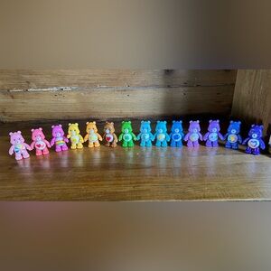 Set of 14 carebear figures poseable arms